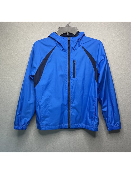 Columbia Jackets & Blazers - Columbia Blue Hooded Lightweight Womens Jacket With Zippered Pockets Size M